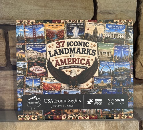 Usa iconic sites puzzle - iconic, 1000