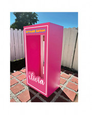 Doll box photo booth - photo, pink