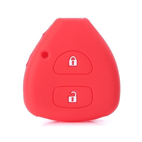 Red car button key silicone - car,