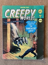 Creepy Worlds #144 FN-  Circa Mid 1970s Alan Class, Marvel Horror Reprints