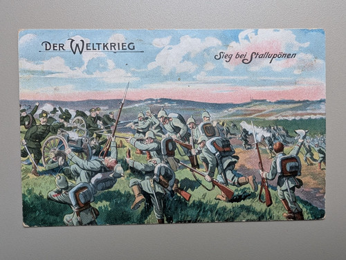 Old postcard artist - old,