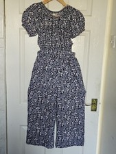 NEXT Girls Navy Pink Ditsy