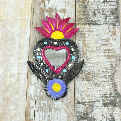 Mexican tin heart margarita - tin,