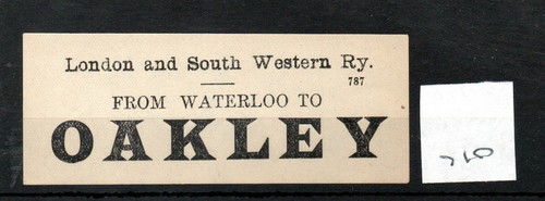 London south western railway - &,