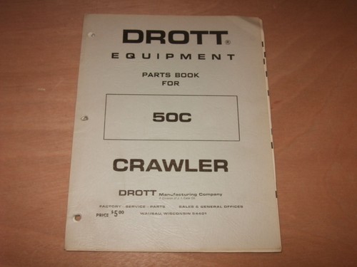 Drott crawler parts manual - drott,