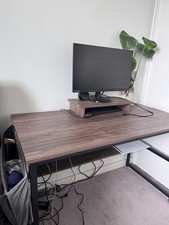 Computer Desk Movable Monitor Stand Gaming Writing Home Office Industrial Table