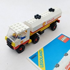 LEGO Vintage Classic Town 6695 Shell Tanker 100% Complete W Instructions Sticker