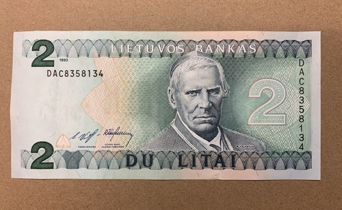 1993 lithuanian litai bank - 2,