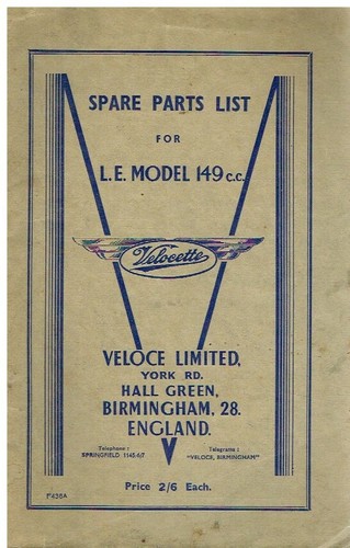 Velocette mk1 - le,