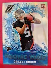 Drake London Rookie Wave Silver Prizm RC Atlanta Falcons NFL Card Wide Receiver