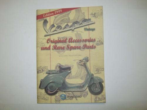 Vespa vintage parts catalogue - vespa,