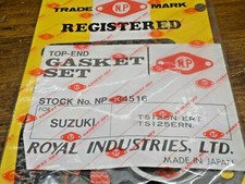 REPLACEMENT TOP END GASKET SET FOR SUZUKI TS 125N/ERT TS 125ERN