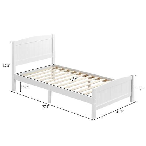 Twin full queen size wood - wood, bed
