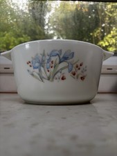 Vintage Pyrex v- Blue Iris -