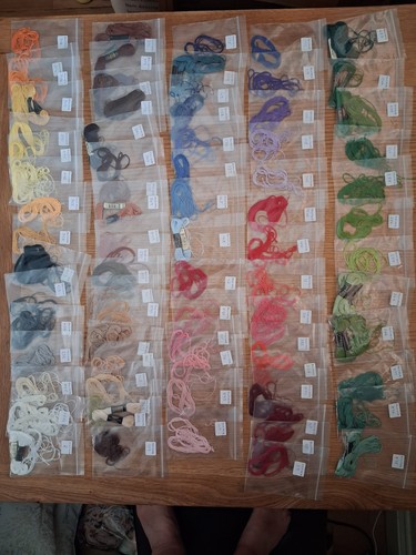 Over usedembroidery silks - 70,