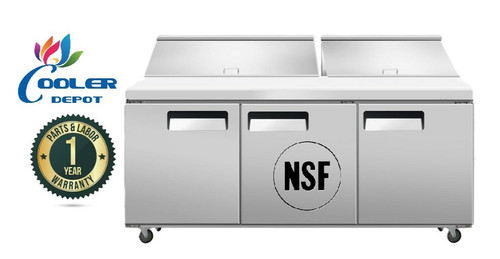 New commercial prep table - 72",