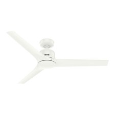 Hunter Ceiling fan with Remote control Athens White 132cm Fan without Lighting