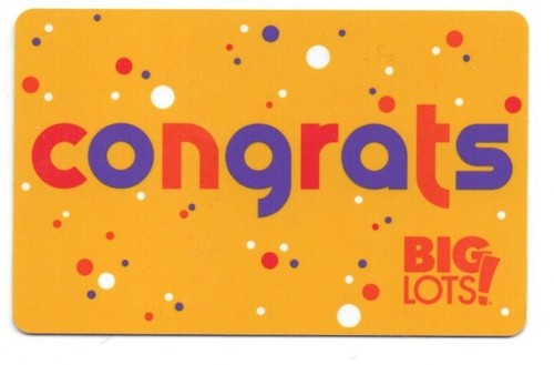 Big lots congrats gift - lots!,
