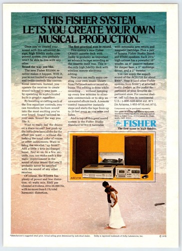 1978 fisher stereo system - fisher,