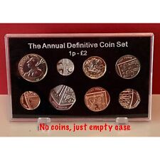 2016-2025 Annual Coin Set Empty Display Case For 1p-£2 Coins + stand ( NO COIN )