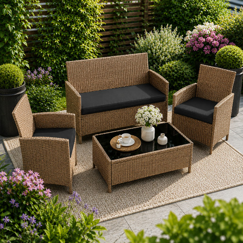 3pc rattan garden - 3pc,