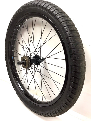 Rear bicycle black - black, wheel