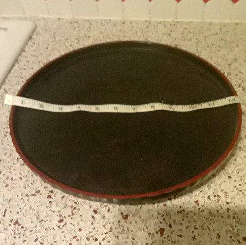 Round black plastic - black,