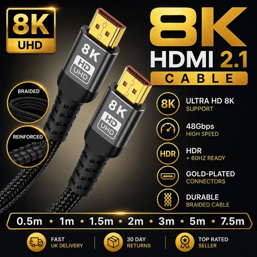 Hdmi cable gold plated - cable, 2.1
