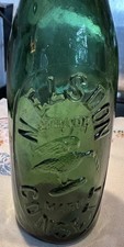 Nathan Elsdon Consett NW Durham Green Glass Beer Bottle Mould Blown Early 1900’s