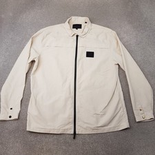 Lyle & Scott Mens Jacket 2XL XXL Beige Overshirt Casuals Mod Liam Terrace Ska