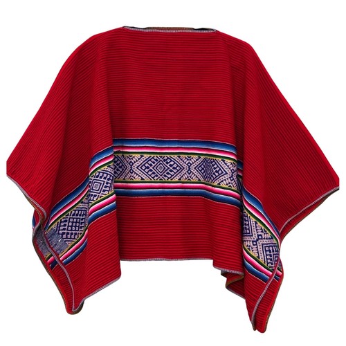 Vintage andean woven poncho - vintage,