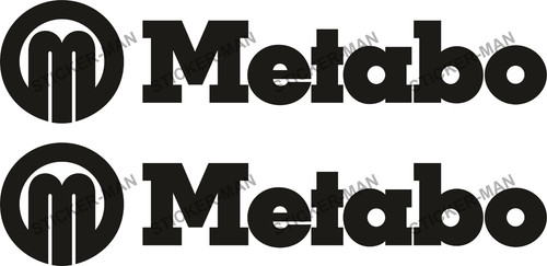 Metabo stickers van power - 2x,