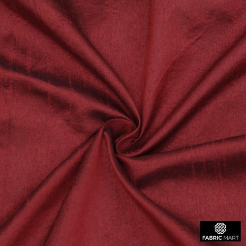 Deep red faux silk - deep,