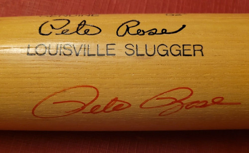 Pete rose hand signed red - hand, in