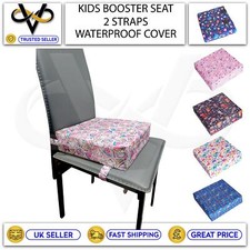 Toddlers Booster Seat Cushion For Dining Chair Waterproof Cover Firm Foam Insert