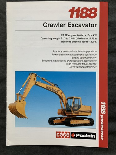 Case poclain 1188 crawler - case,