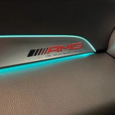 Amg red interior emblem - amg,