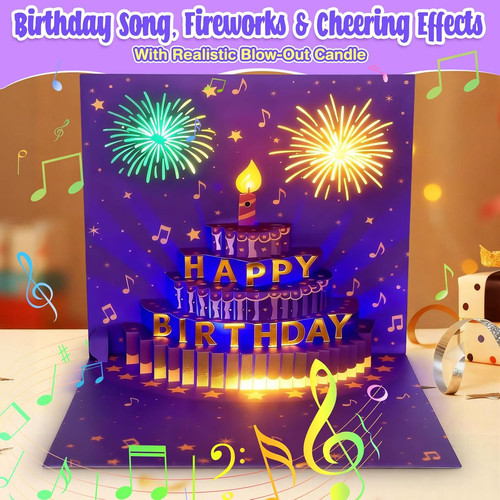 Pop musical birthday - 3d,