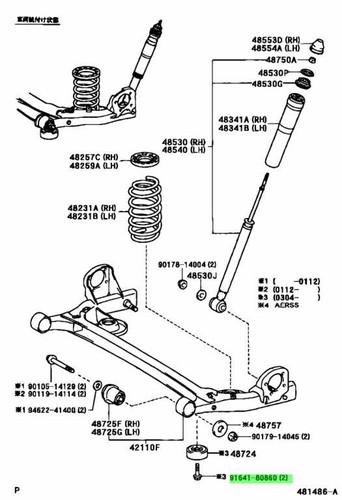 Genuine toyota bolt fits - toyota,
