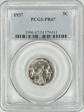 1937 PROOF Buffalo Nickel 5c