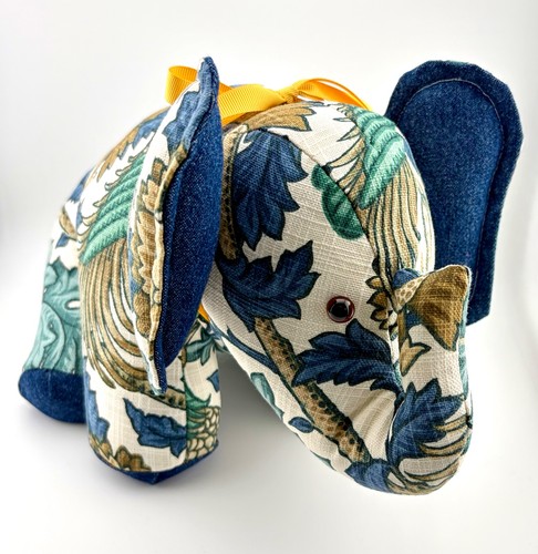 Handmade fabric elephant - handmade,