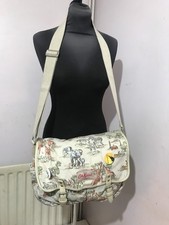 Cath Kidston womens cross body messenger beige womens bag MEDIUM cotton  - IE