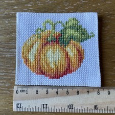 Pumpkin Cross Stitch Completed