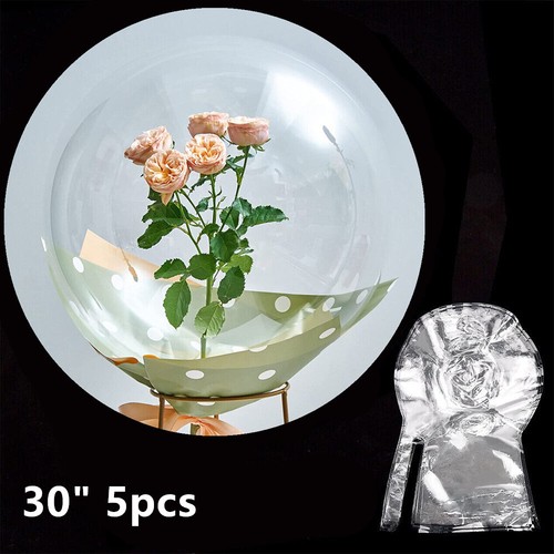 5pack clear bobo balloons - bobo,