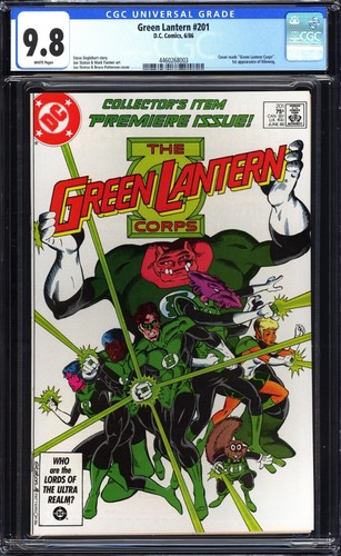 Green lantern 201 cgc 8 - lantern, 9.8