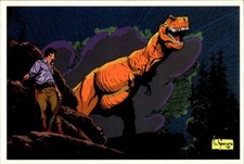 Jack Tenrec Dinosaur Tyrannosaurus Rex TRex Mark Schultz Xenozoic Tales Postcard