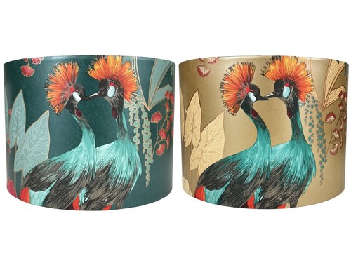 Tropical bird lampshade - tropical,