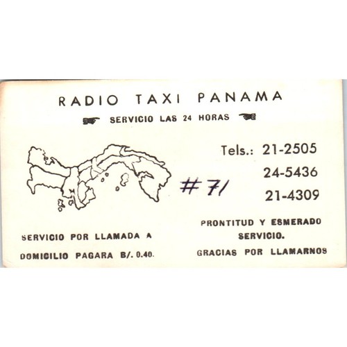 Radio taxi panama - panama, llamada