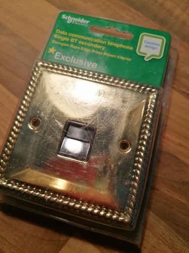 Brass telephone single - brass,