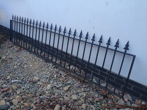 Metal iron railing - , wall